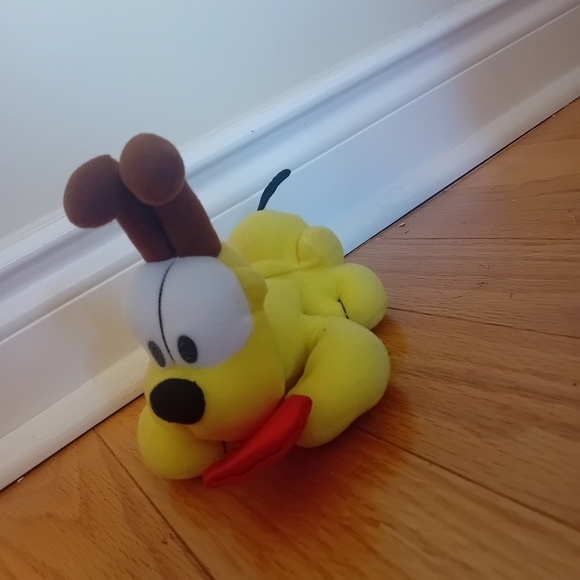Vintage VTG Garfield Odie Dog Stuffed Animal Plush Toys Small Yellow Puppy - Picture 3 of 8